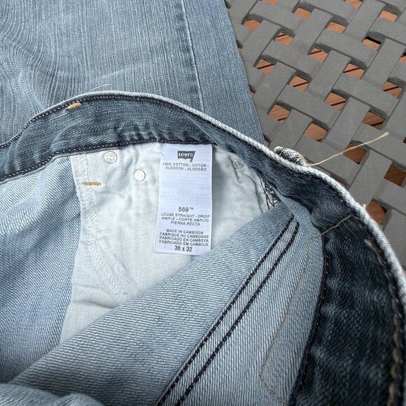 LEVI  STRAUSS 569 MEN'S JEANS - Picture 6 of 8